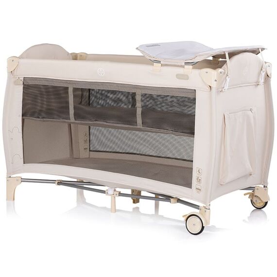 Patut pliabil Chipolino Bella cashmere, Culoare: Bej, Dimensiuni: 120x60 - poza 2 - ExclusivMAG.ro