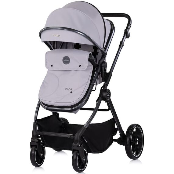 Carucior Chipolino Pearl 3 in 1 platinum, Culoare: Gri deschis, Model: 3 in 1 - poza 4 - ExclusivMAG.ro