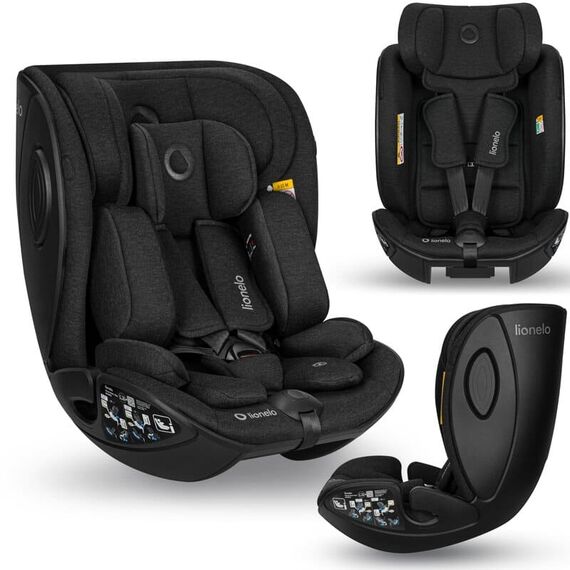 Scaun auto Lionelo Moxie Next i-Size, 40-105 cm, Conform cu R129, Negru, Culoare: Negru, Grupa: 0-18kg (0 luni - 4 ani) - poza 8 - ExclusivMAG.ro