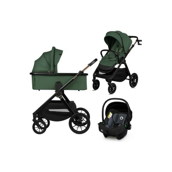 Carucior 3 in 1 Lionelo Layla - Verde, Culoare: Verde, Model: 3 in 1  - ExclusivMAG.ro