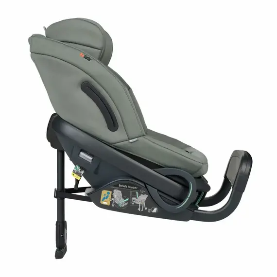 Scaun auto BeSafe Stretch² Meadow Green SoftBreeze, Culoare: Verde inchis, Grupa: 9-25kg (9 luni - 7 ani) - poza 4 - ExclusivMAG.ro