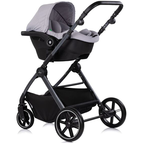 Carucior Chipolino Pearl 3 in 1 platinum, Culoare: Gri deschis, Model: 3 in 1 - poza 9 - ExclusivMAG.ro