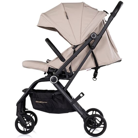 Carucior sport Chipolino Go Twist cu sezut rotativ latte, Culoare: Bej, Model: sport - poza 3 - ExclusivMAG.ro
