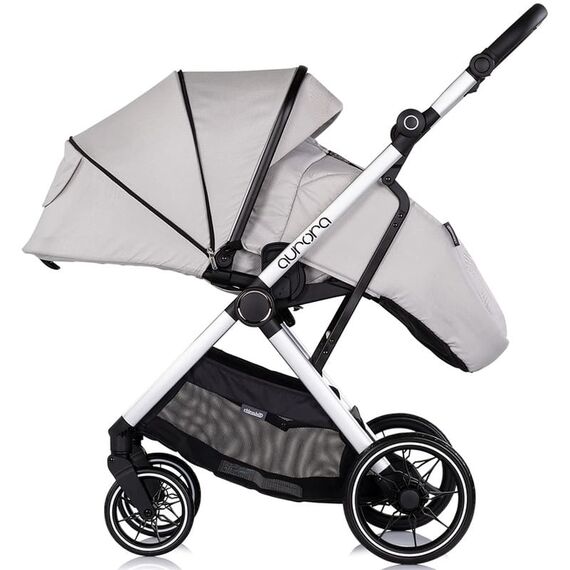 Carucior Chipolino Aurora 3 in 1 platinum, Culoare: Gri deschis, Model: 3 in 1 - poza 9 - ExclusivMAG.ro