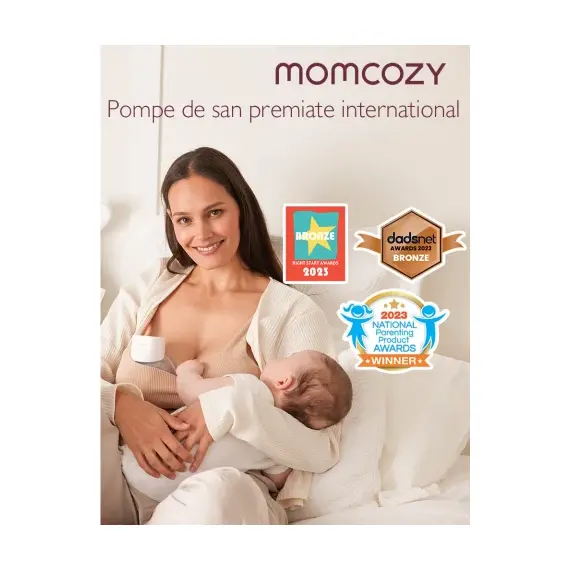 Pompa de san Momcozy Hands-free dubla S12 Pro Grey, Culoare: Gri - poza 8 - ExclusivMAG.ro