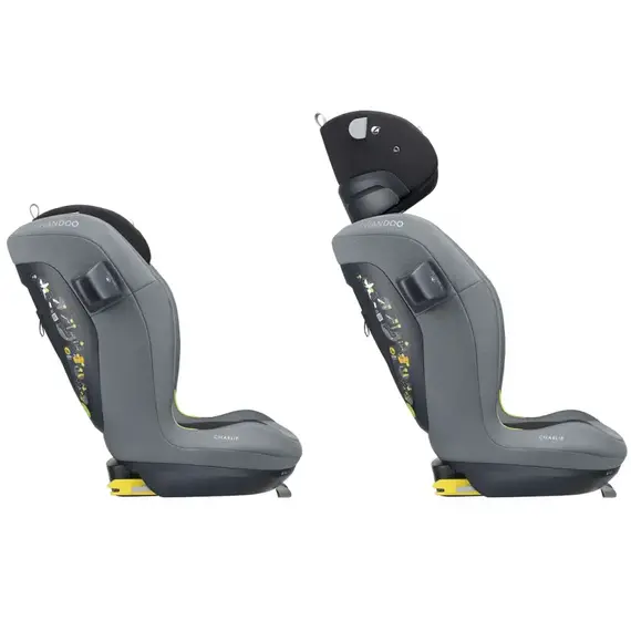 Scaun auto Swandoo Charlie i-Size Sesame Grey, Culoare: Gri/Negru, Grupa: 15-36kg (4 ani - 12 ani) - poza 3 - ExclusivMAG.ro