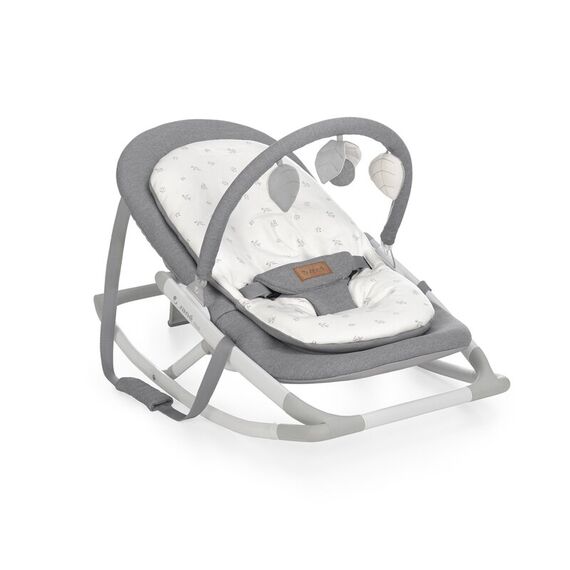 Balansoar Jane Fold Pliabil, Bara de jucarii si spatar reglabil, Mist, Culoare: Gri  - ExclusivMAG.ro