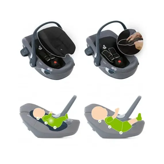 Scoica auto Swandoo Albert i-Size 1.2 Alfalfa, Culoare: Crem, Grupa: 0-13kg (0 luni - 12 luni) - poza 4 - ExclusivMAG.ro