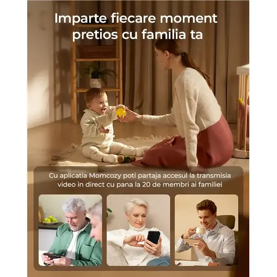 Video Monitor Momcozy Smart WiFi BM04 - poza 4 - ExclusivMAG.ro