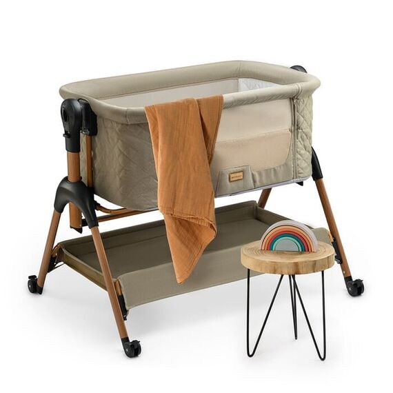 Patut co-sleeper ONINO NEST.me, Misty Taupe, Culoare: Crem, Dimensiuni: 80x50 - poza 8 - ExclusivMAG.ro