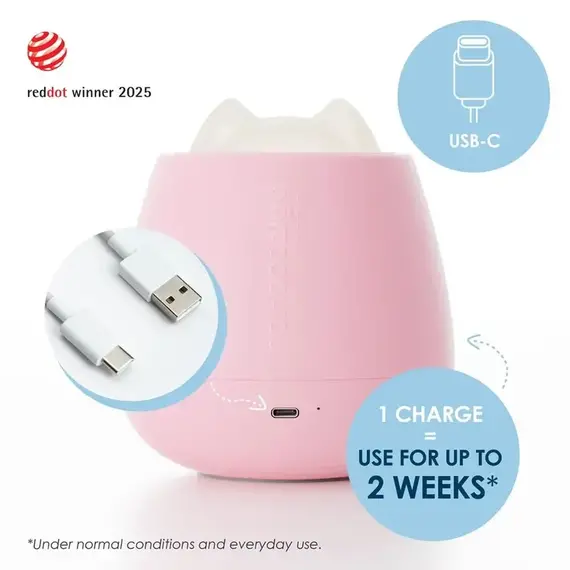 Lampa de veghe Nosiboo Zigg antrenor de somn pentru copii cu lumina rosie si temporizator Pink, Culoare: Roz - poza 5 - ExclusivMAG.ro