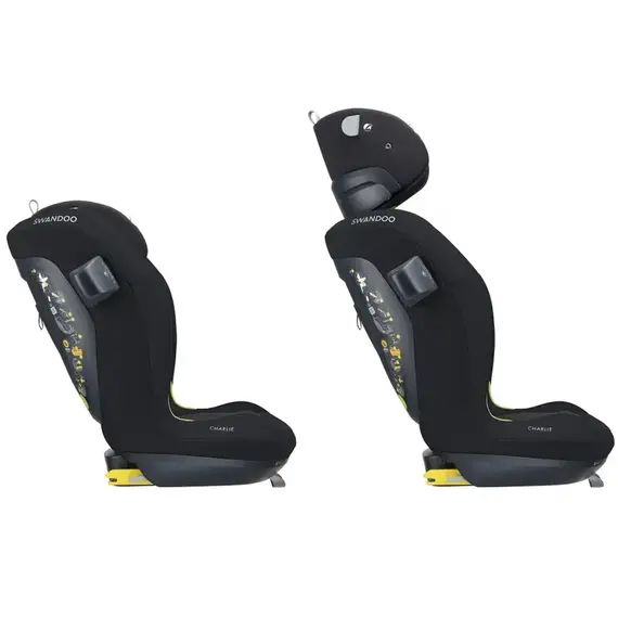 Scaun auto Swandoo Charlie i-Size Chia Black, Culoare: Negru, Grupa: 15-36kg (4 ani - 12 ani) - poza 5 - ExclusivMAG.ro