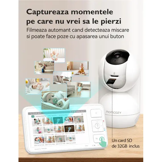 Video monitor Momcozy BM03 5.5 inch - poza 4 - ExclusivMAG.ro