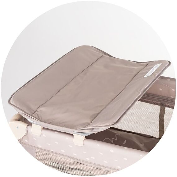 Patut pliabil Chipolino Palace latte, Culoare: Crem, Dimensiuni: 120x60 - poza 5 - ExclusivMAG.ro