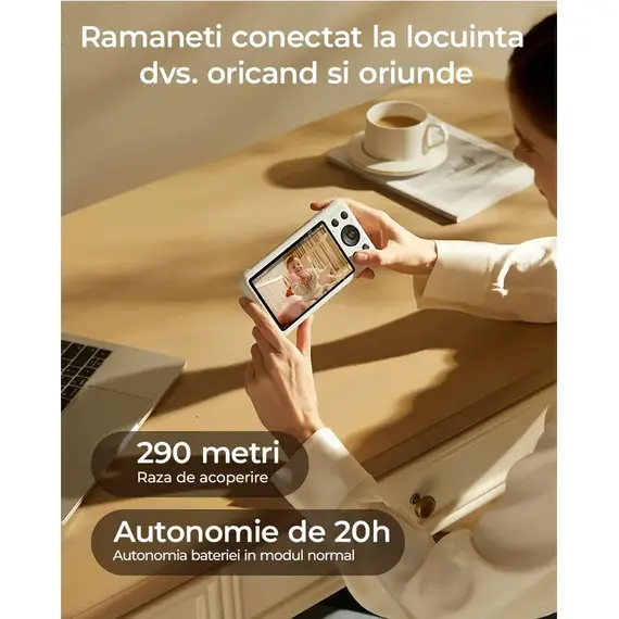 Video Monitor Momcozy Smart WiFi BM04 - poza 5 - ExclusivMAG.ro