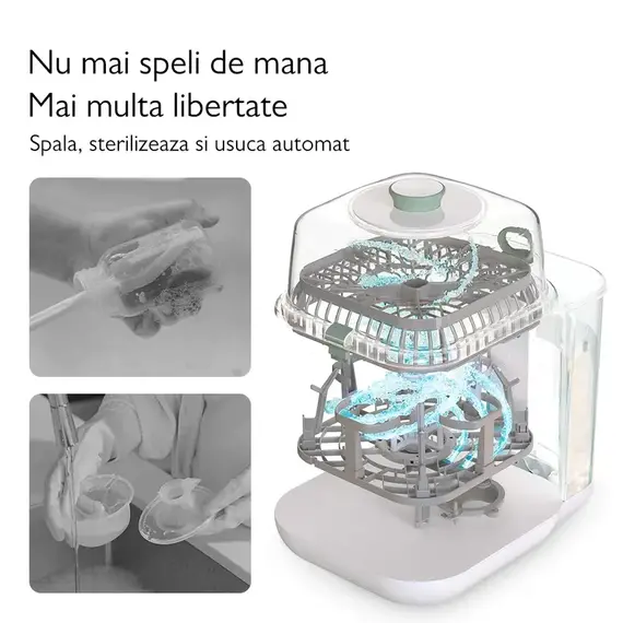 Masina de spalat si sterilizat biberoane Momcozy KleanPal Pro - poza 12 - ExclusivMAG.ro