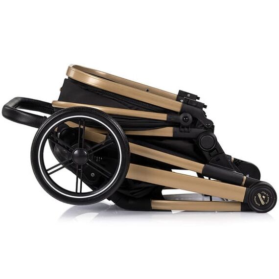 Carucior Chipolino Pearl 2 in 1 noir, Culoare: Negru/Auriu, Model: 2 in 1 - poza 9 - ExclusivMAG.ro