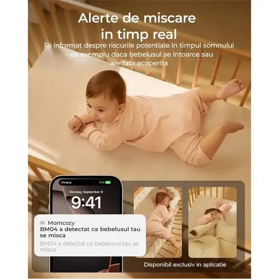 Video Monitor Momcozy Smart WiFi BM04 - poza 13 - ExclusivMAG.ro