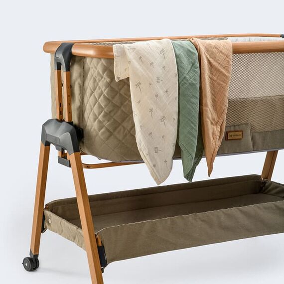 Patut co-sleeper ONINO DREAM.me, Misty Taupe, Culoare: Maro, Dimensiuni: 80x50 - poza 7 - ExclusivMAG.ro