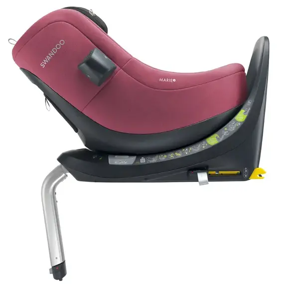 Scaun auto rotativ Swandoo Marie 5 i-Size Forest Fruits, Culoare: Visiniu, Grupa: 0-18kg (0 luni - 4 ani) - poza 4 - ExclusivMAG.ro