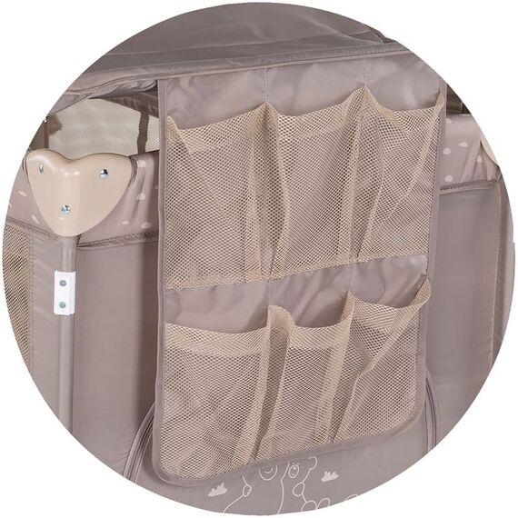 Patut pliabil Chipolino Palace latte, Culoare: Crem, Dimensiuni: 120x60 - poza 6 - ExclusivMAG.ro