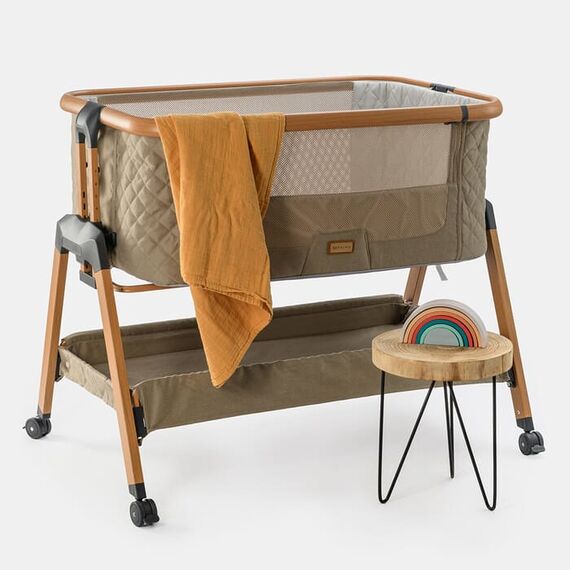 Patut co-sleeper ONINO DREAM.me, Misty Taupe, Culoare: Maro, Dimensiuni: 80x50 - poza 8 - ExclusivMAG.ro