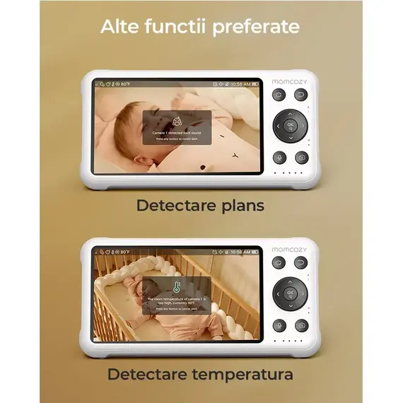 Video Monitor Momcozy Smart WiFi BM04 - poza 8 - ExclusivMAG.ro