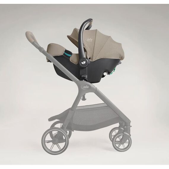 Scoica auto Joie i-Starter cu tetiera reglabila, 40-75 cm, Sandstone, certificata R129, Culoare: Crem, Grupa: 0-13kg (0 luni - 12 luni) - poza 6 - ExclusivMAG.ro