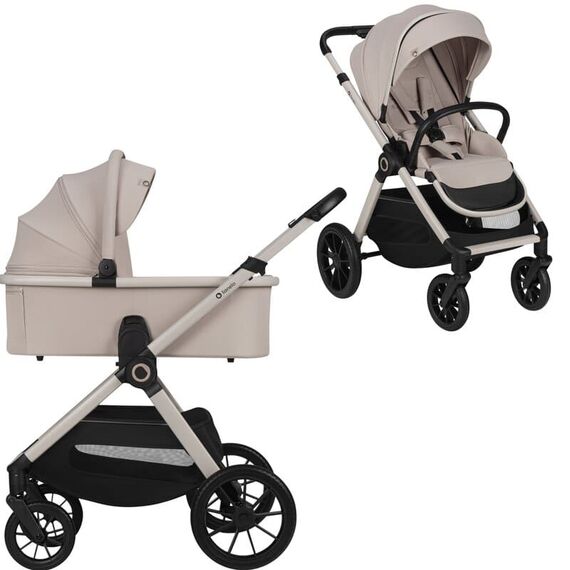 Carucior 2 in 1 Lionelo Layla - Bej, Culoare: Bej, Model: 2 in 1  - ExclusivMAG.ro