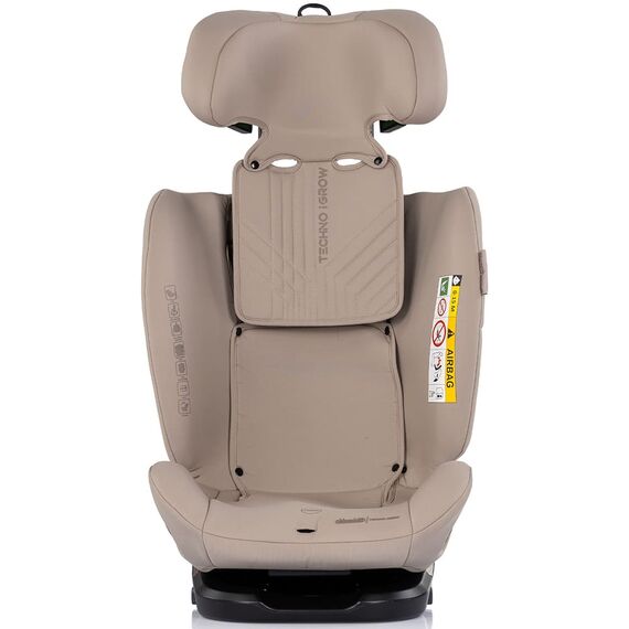 Scaun auto Chipolino Techno iGrow I-Size 40-150 cm cu sistem Isofix si sezut rotativ latte, Culoare: Bej, Grupa: 0-36kg (0 luni - 12 ani) - poza 3 - ExclusivMAG.ro