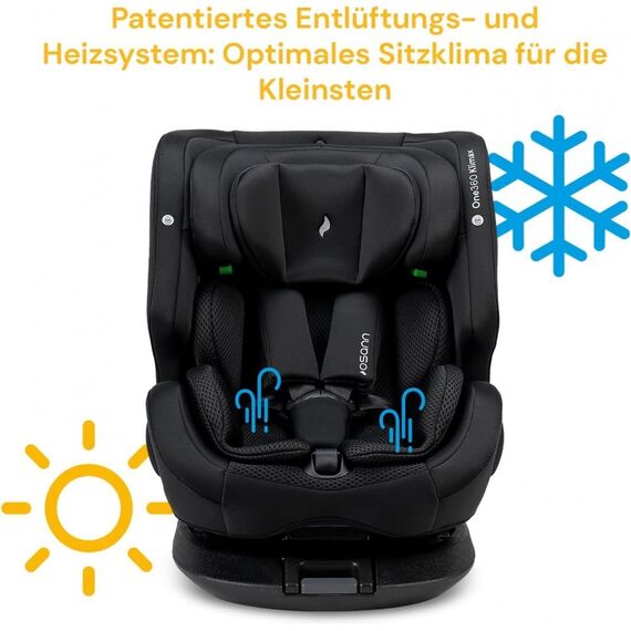 Scaun auto ONE 360° KLIMAX 40-150cm Osann - Black - poza 15 - ExclusivMAG.ro
