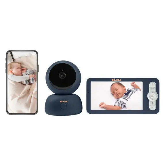 Video Monitor Digital + Wi-Fi Beaba ZEN Premium Night Blue - poza 2 - ExclusivMAG.ro