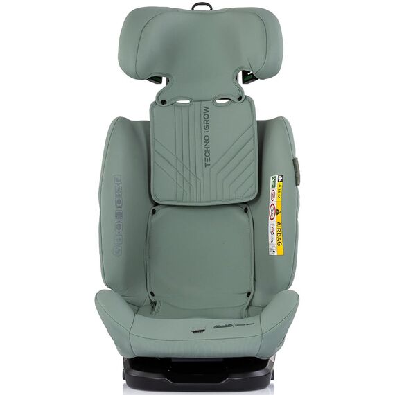 Scaun auto Chipolino Techno iGrow I-Size 40-150 cm cu sistem Isofix si sezut rotativ matcha, Culoare: Turcoaz, Grupa: 0-36kg (0 luni - 12 ani) - poza 3 - ExclusivMAG.ro