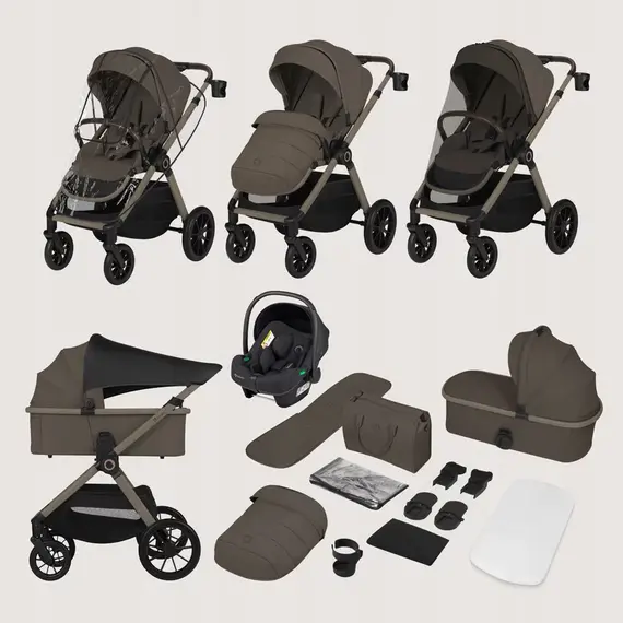 Carucior 3 in 1 Lionelo Layla - Bej Taupe, Culoare: Crem, Model: 3 in 1 - poza 3 - ExclusivMAG.ro