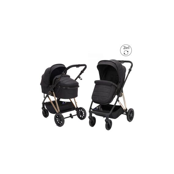 Carucior Fill Elix transformabil 2 in 1 Black Fillikid  - ExclusivMAG.ro