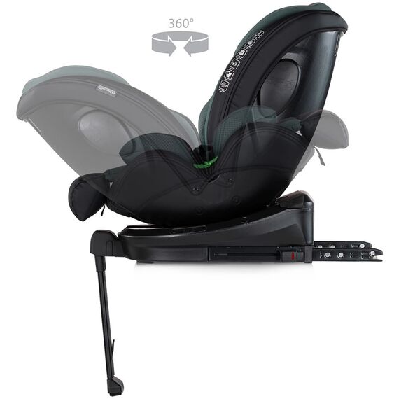 Scaun auto Chipolino Hypnotic Plus I-Size 40-150 cm cu sistem Isofix si sezut rotativ green, Culoare: Verde inchis, Grupa: 0-36kg (0 luni - 12 ani) - poza 7 - ExclusivMAG.ro
