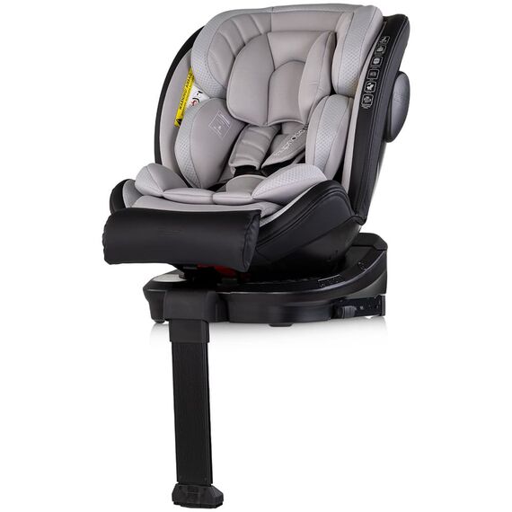 Scaun auto Chipolino Hypnotic Plus I-Size 40-150 cm cu sistem Isofix si sezut rotativ platinum, Culoare: Gri/Negru, Grupa: 0-36kg (0 luni - 12 ani) - poza 2 - ExclusivMAG.ro