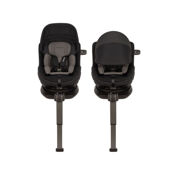 Scaun auto Nuna PRUU Aire Caviar cu capotina integrata, 40-105 cm, certificat R129, Culoare: Negru, Grupa: 0-18kg (0 luni - 4 ani) - poza 2 - ExclusivMAG.ro