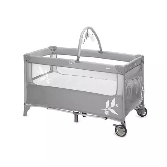 Patut pliant Jane Duo Level, Cu doua nivele - Mist, Culoare: Gri deschis, Dimensiuni: 120x60  - ExclusivMAG.ro