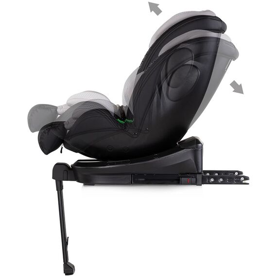 Scaun auto Chipolino Hypnotic Plus I-Size 40-150 cm cu sistem Isofix si sezut rotativ platinum, Culoare: Gri/Negru, Grupa: 0-36kg (0 luni - 12 ani) - poza 5 - ExclusivMAG.ro