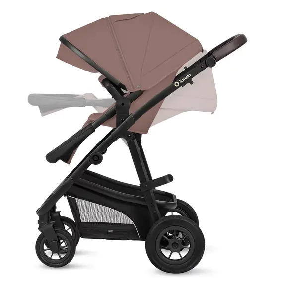 Carucior 3 in 1 Lionelo Bianka - Bej Taupe, Culoare: Maro, Model: 3 in 1 - poza 8 - ExclusivMAG.ro