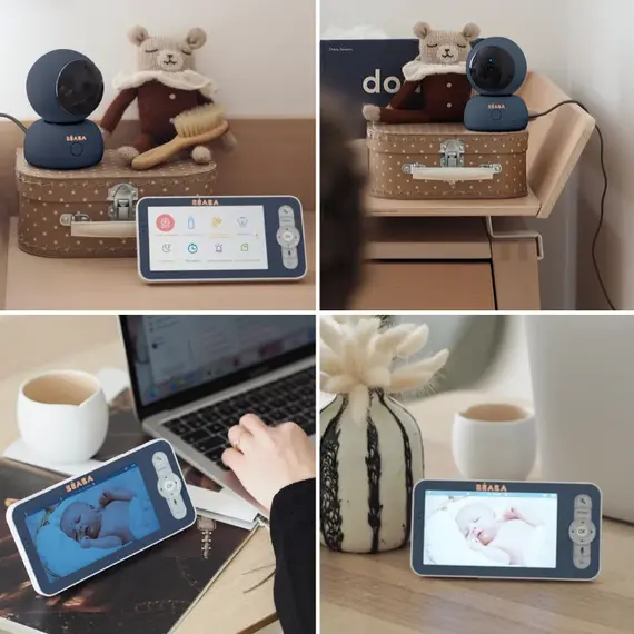 Video Monitor Digital + Wi-Fi Beaba ZEN Premium Night Blue - poza 4 - ExclusivMAG.ro