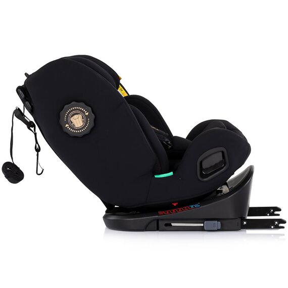 Scaun auto Chipolino Techno iGrow I-Size 40-150 cm cu sistem Isofix si sezut rotativ noir, Culoare: Negru, Grupa: 0-36kg (0 luni - 12 ani) - poza 7 - ExclusivMAG.ro