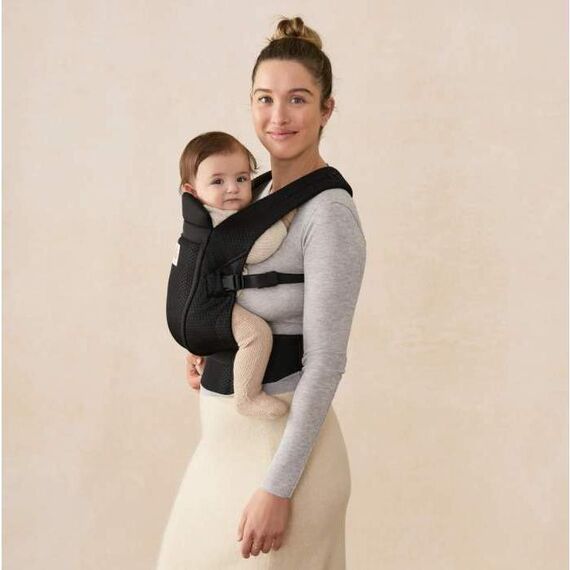 Marsupiu Ergobaby Omni Lite Mesh - Onyx Black, Culoare: Negru - poza 3 - ExclusivMAG.ro