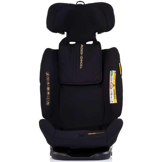 Scaun auto Chipolino Techno iGrow I-Size 40-150 cm cu sistem Isofix si sezut rotativ noir, Culoare: Negru, Grupa: 0-36kg (0 luni - 12 ani) - poza 3 - ExclusivMAG.ro