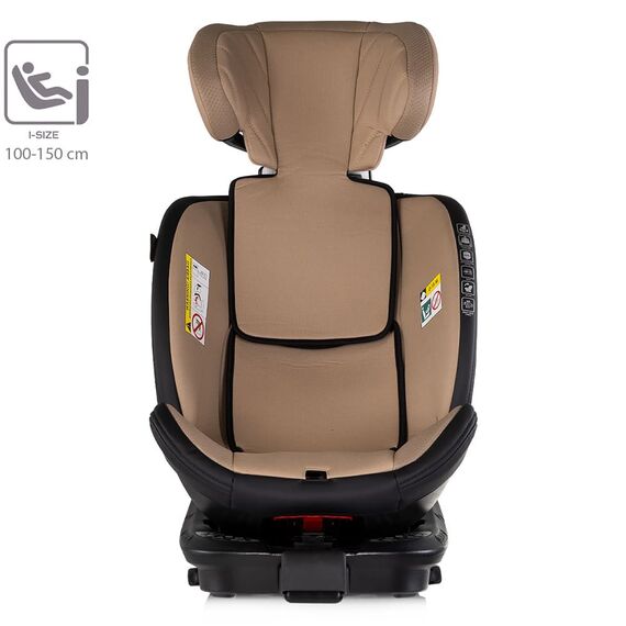 Scaun auto Chipolino Hypnotic Plus I-Size 40-150 cm cu sistem Isofix si sezut rotativ latte, Culoare: Crem, Grupa: 0-36kg (0 luni - 12 ani) - poza 10 - ExclusivMAG.ro