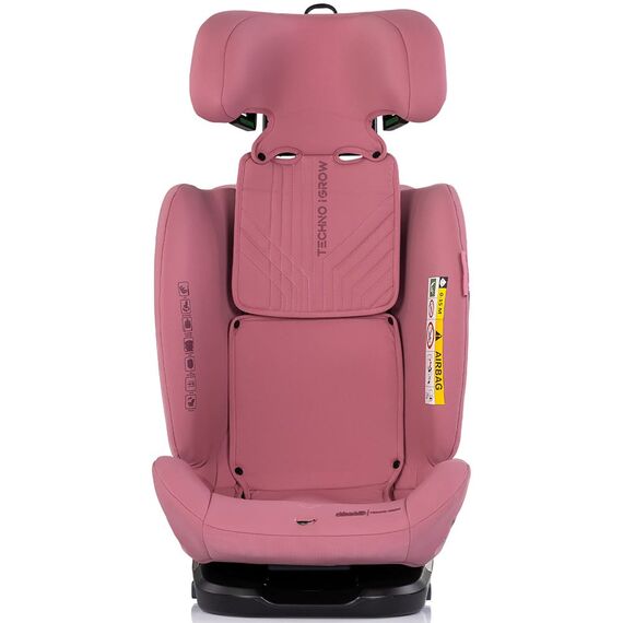 Scaun auto Chipolino Techno iGrow I-Size 40-150 cm cu sistem Isofix si sezut rotativ powder pink, Culoare: Roz, Grupa: 0-36kg (0 luni - 12 ani) - poza 3 - ExclusivMAG.ro
