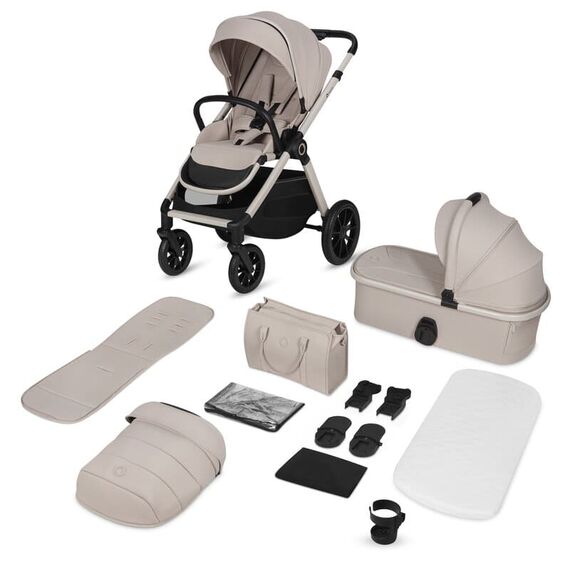 Carucior 2 in 1 Lionelo Layla - Bej, Culoare: Bej, Model: 2 in 1 - poza 2 - ExclusivMAG.ro