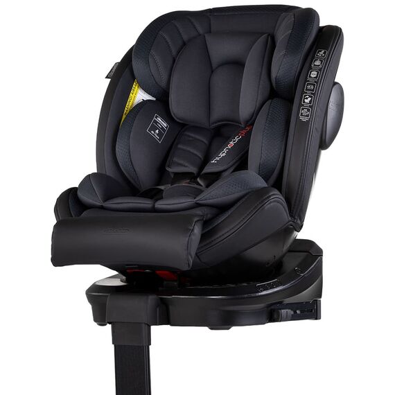 Scaun auto Chipolino Hypnotic Plus I-Size 40-150 cm cu sistem Isofix si sezut rotativ charcoal, Culoare: Gri, Grupa: 0-36kg (0 luni - 12 ani)  - ExclusivMAG.ro