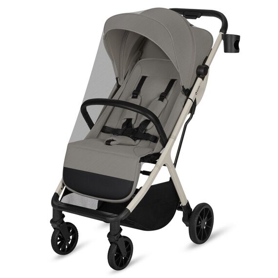 Carucior sport Lionelo Cloe Plus, Pana la 22 kg - Bej, Culoare: Bej, Model: sport - poza 2 - ExclusivMAG.ro